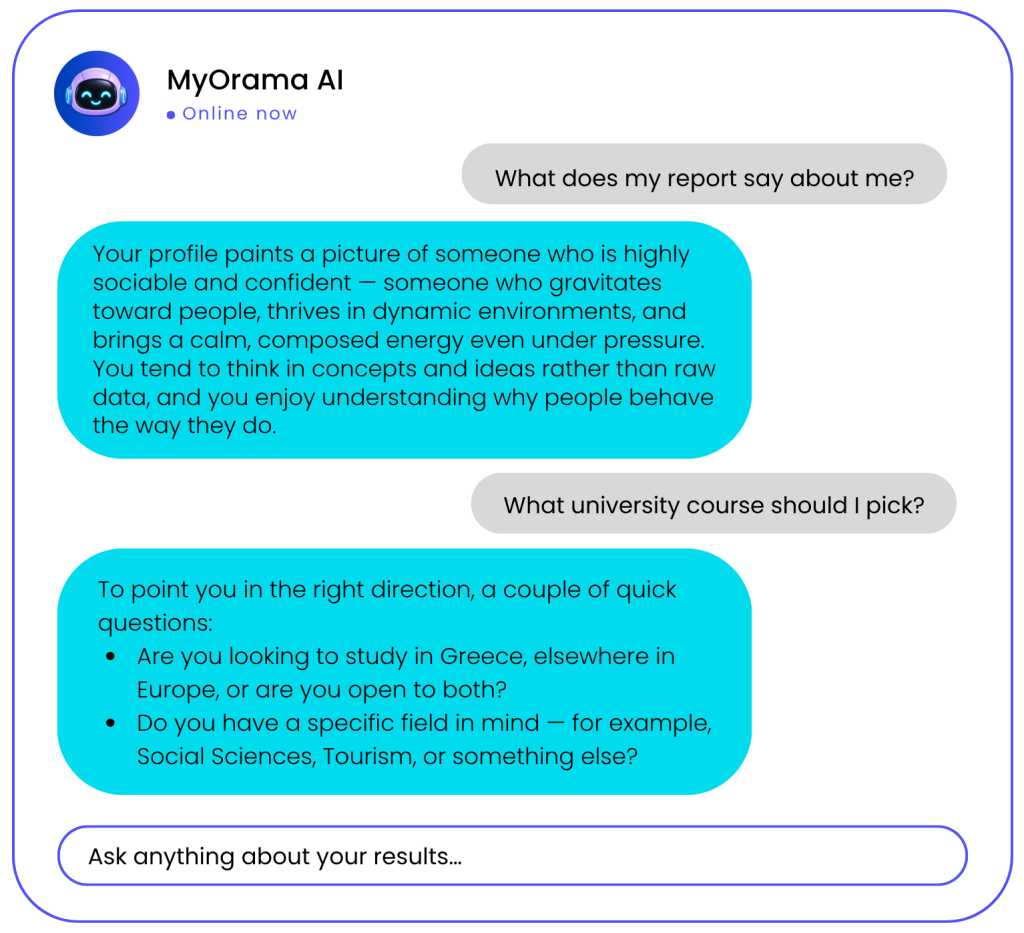 AI ora chat en 1
